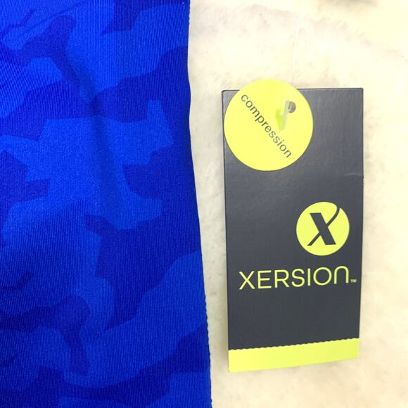 Xersion Quick-Dri Compression Shirt Boys Large 14/16 Blue Camo NWT - Picture 6 of 7